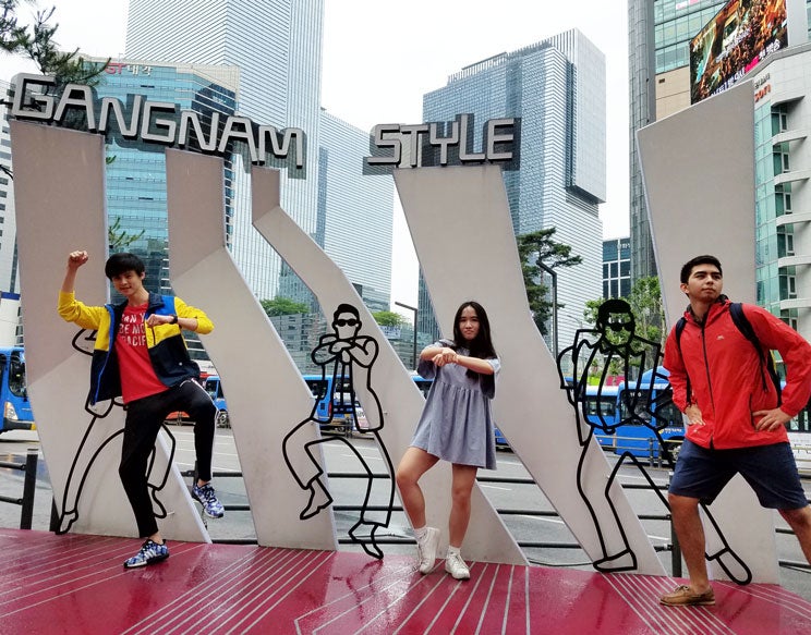 Rice students in Seoul - Gangnam Style